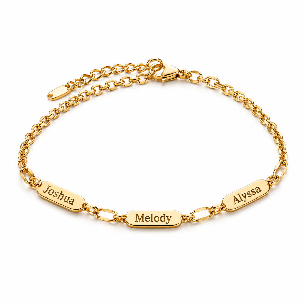 Leora – Graviertes Multi-Namen-Armband