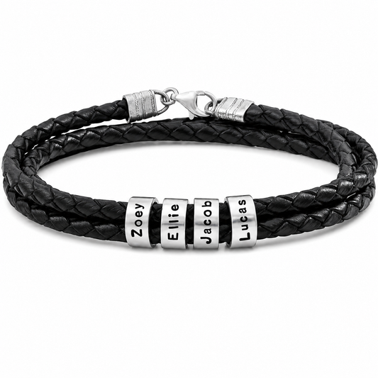 Kaelen – Personalisiertes Herren-Lederarmband