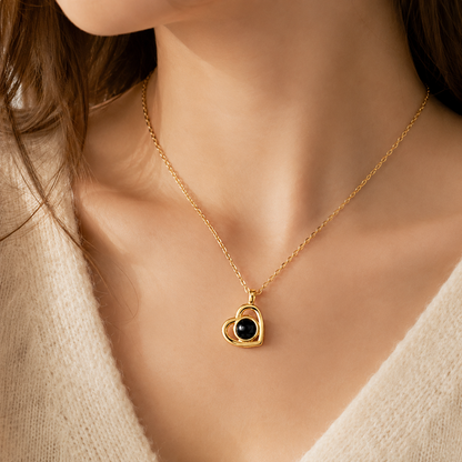 Memoria Heart – Elegante Herz-Halskette mit Wunschfoto
