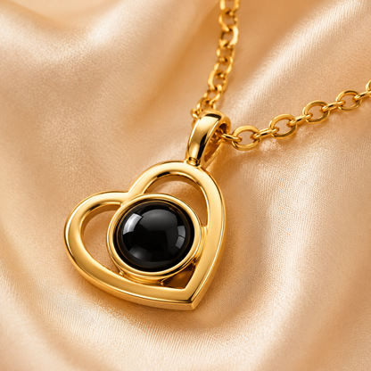 Memoria Heart – Elegante Herz-Halskette mit Wunschfoto