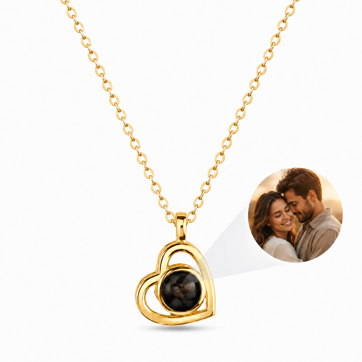 Memoria Heart – Elegante Herz-Halskette mit Wunschfoto